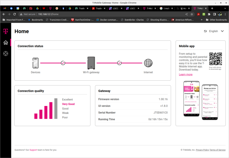 T mobile home internet support